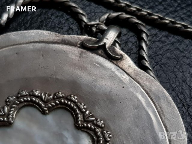 Сребърна 84 Царска Русия 1890 нагръдна Икона панагия кръст, снимка 11 - Антикварни и старинни предмети - 35604505