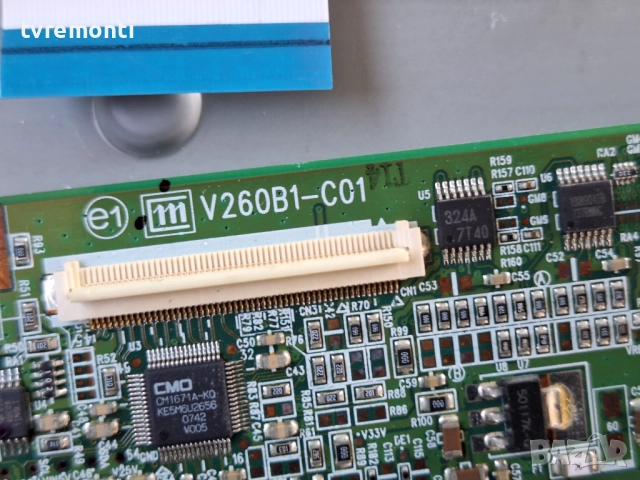 T-CONTROL BOARD V260B1-C01 за 26-инчов телевизор NEO TF-2605 , с дисплей V260B1-L01 Rev.C1, снимка 2 - Части и Платки - 51550969