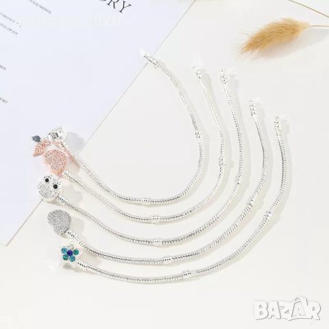 Гривни и ключодържатели тип Пандора,с Ваша снимка и атрактивни талисмани, снимка 16 - Гривни - 40974594