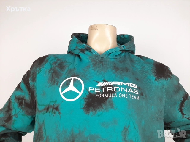 Mercedes AMG F1 Tie Dye Hoodie - Оригинален суитшърт р-р XL, снимка 9 - Суичъри - 52938898