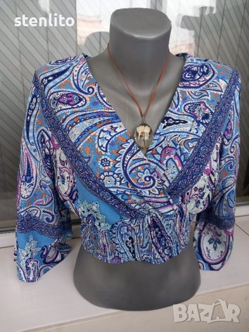 Нова дамска блуза Amisu размер S, снимка 2 - Блузи с дълъг ръкав и пуловери - 43180241