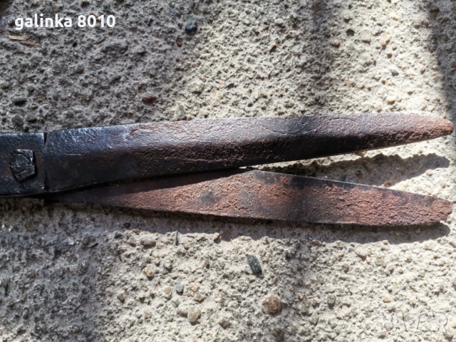 Стари ковани ножици, снимка 5 - Антикварни и старинни предмети - 53042754