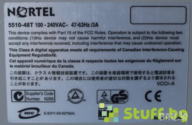 Суич Nortel 5510-48T, снимка 4 - Суичове - 50373257