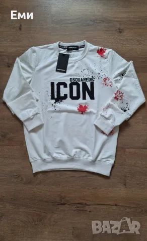 Мъжки блузи зимни ICON, DSQUARED, OFF WHITE, BURBERRY, HUGO BOSS, MOSCHINO, NIKE , снимка 10 - Блузи - 48022244