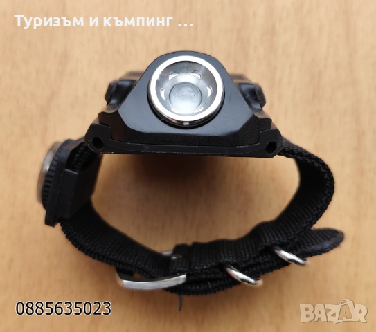 Акумулаторен LED прожектор за ръка /тип часовник,с компас /, снимка 2 - Екипировка - 53067182