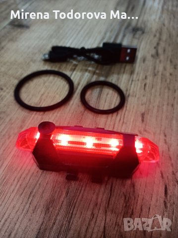 Стоп / червена светлина за колело с няколко различни функции на светене, снимка 2 - Аксесоари за велосипеди - 34983218