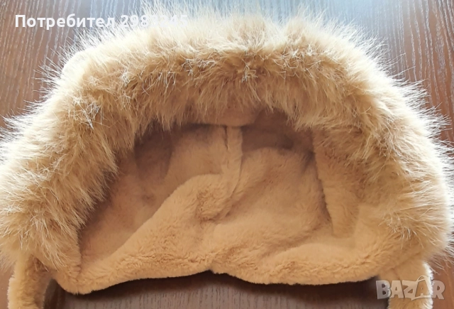 Дамска зимна шапка с мечешки ушички, снимка 3 - Шапки - 52341092