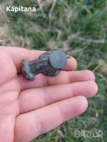 Османска бронзова лула, снимка 3 - Антикварни и старинни предмети - 51301807