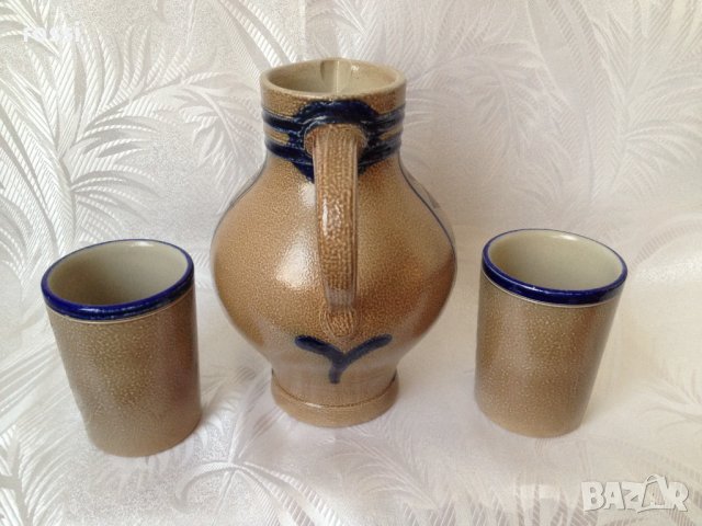 Vintage. Goebel. Не използван. Немски сервиз кана и 2 чаши за вино/ракия., снимка 4 - Антикварни и старинни предмети - 39965233