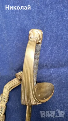 Офицерска Швеция военноморска сабя модел 1878г., снимка 4 - Антикварни и старинни предмети - 50305313