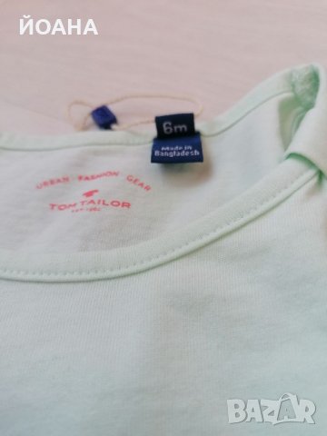 Потниче за момиче Tom Tailor🍓, снимка 4 - Бебешки блузки - 33532357