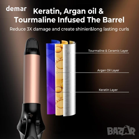 Atopskins USB мини маша, черна, 12L x 4W сантиметра, снимка 8 - Маши за коса - 45617648