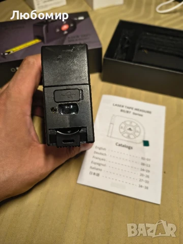 Лазерна ролетка 3 в 1, лазерен измервател на разстояние 196 фута/60 м, цифрова ролетка 16 фута , снимка 4 - Измервателни инструменти - 51221383