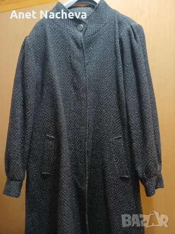 Палто дамско дълго ,елегантно, вълнен плат