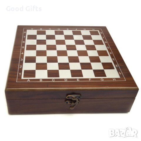 Луксозен Подаръчен комплект с шах и покер, снимка 3 - Подаръци за мъже - 43091230