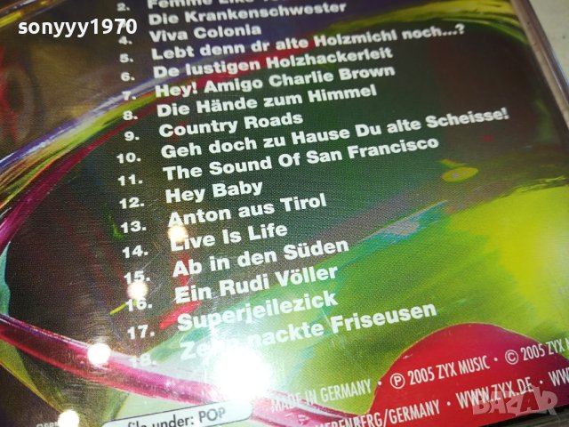 PARTY HITS CD ВНОС GERMANY 3011231344, снимка 8 - CD дискове - 43211864