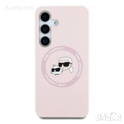 Оригинален кейс Karl Lagerfeld Silicone Double Heads And Circle MagSafe, За Samsung Galaxy S25 Ultra, снимка 2 - Калъфи, кейсове - 48899085