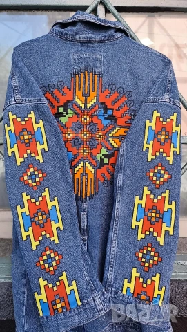 Яке с индивидуален ръчен дизайн – единствено по рода си, снимка 9 - Якета - 53298666