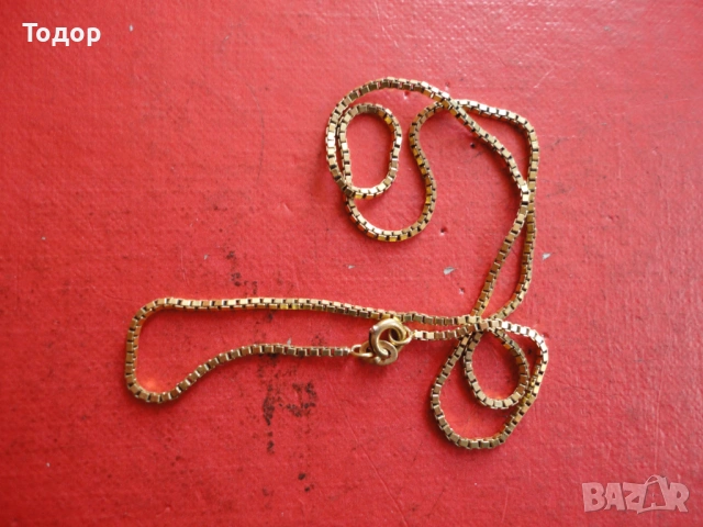 Позлатена верижка колие Amerik FBM 8, снимка 5 - Колиета, медальони, синджири - 53051164