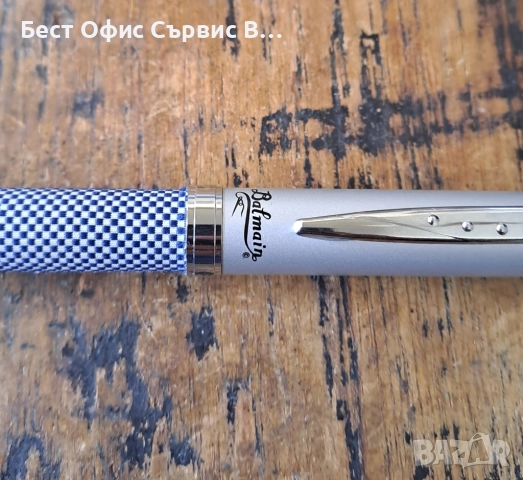 химикалка Balmain Paris Балмейн Париж сребърна с текстил тяло, снимка 7 - Ученически пособия, канцеларски материали - 52167538