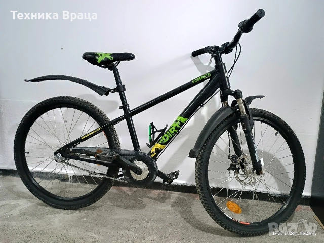 Висококачествен алуминиев детско-юнишески велосипед почти неразличим от нов. 24 цола. , снимка 2 - Велосипеди - 53570482