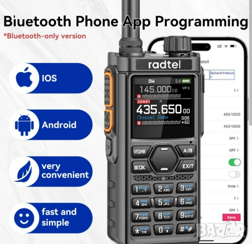Radtel RT-910 Bluetoth multiband, снимка 8 - Друга електроника - 46474676