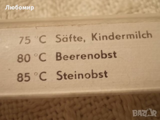 Термометър 30-110С пастьоризация GDR, снимка 10 - Медицинска апаратура - 34947645