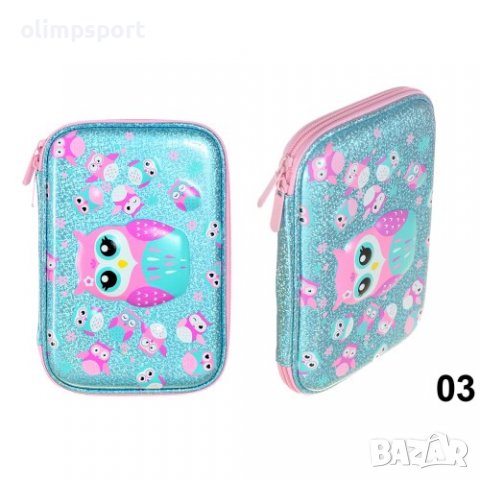 Несесер ученически шит , с 1 цип и релефна картинка. Несесерът има 1 самостоятелно отделение, затвар, снимка 5 - Ученически пособия, канцеларски материали - 37820610