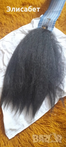 изкуствена коса за изработка, страхотна, черна, снимка 7 - Аксесоари за коса - 47231136