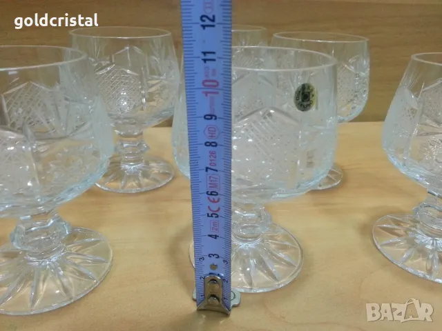 Кристални чаши Зорница лукс, снимка 12 - Антикварни и старинни предмети - 35509878