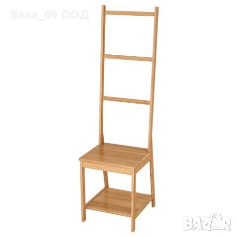 Бамбукова закачалка за кърпи за баня със стол, снимка 3 - Закачалки - 38216940