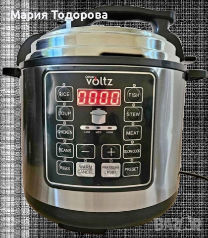 Мултикукър под налягане Voltz, 1000W/6л./70kpa - 9 програми, снимка 3 - Съдове за готвене - 52988331