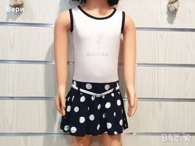 Нова детска моряшка рокличка на точки от 12 месеца до 3 години, снимка 7 - Бебешки рокли - 29039175