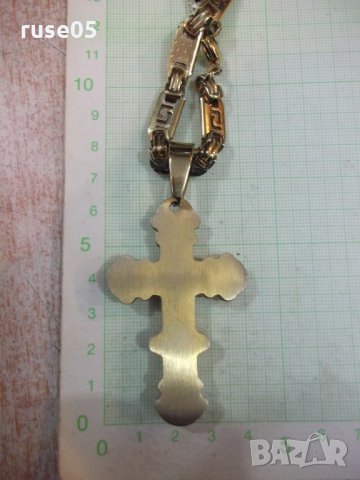 Синджир жълт с разпятието имитационна бижутерия - 92 гр., снимка 5 - Колиета, медальони, синджири - 27158554