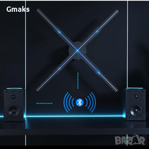 45 См Холографски Дисплей С 4 Остриета, 3D Реклама за магазин, снимка 7 - Плейъри, домашно кино, прожектори - 43272258