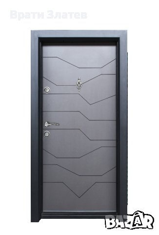 Блиндирана входна врата с вграден праг модел Кай, снимка 1 - Входни врати - 38791709