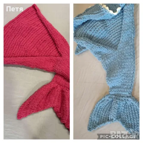 Детско одеяло Лакомата акула/ Малката русалка, снимка 4 - Спално бельо и завивки - 48103409