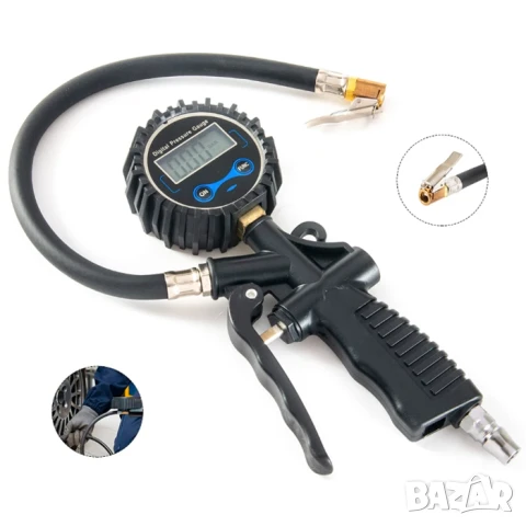 Дигитален пистолет за помпане на гуми