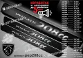 ПРАГОВЕ карбон PEUGEOT 1007 фолио стикери pep1007, снимка 9