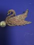 Уникална брошка лебед с перла, снимка 1 - Други - 43959485