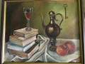 Картина „Натюрморт“ , маслени бои/платно, снимка 2
