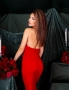Стилна Червена Дамска Рокля , снимка 2