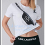 Бяла тениска Karl Legerfeld-Br95Y, снимка 1 - Тениски - 43163650