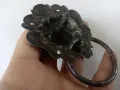 Старо чукало, за порта, врата,клепало,лъв,хлопка,желязо,
хлопка, снимка 5