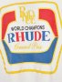 RHUDE Cream Grand Prix Hopps Logo Oversized Мъжка Тениска size S (M) и M (L), снимка 7