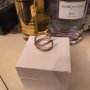 Пандора оригинален сребърен пръстен с  розова позлата , снимка 2