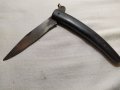 Старо ножче с пластмасова дръжка, снимка 1 - Колекции - 26853201