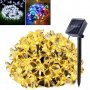 3705 Соларен гирлянд за градина с лампички във формата на цветя, снимка 1 - Соларни лампи - 37875240