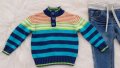 Пуловер и дънки за бебе 6-9 месеца, снимка 2