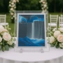 Стъклен пясъчен арт-Стояща динамична 3D картина с движещ се пясък, декорация за дома и офис, снимка 3